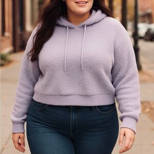 Adore me Dorothea Plus NWT SHERPA PLUS SIZE FLEECE SWEATSHIRT NWT